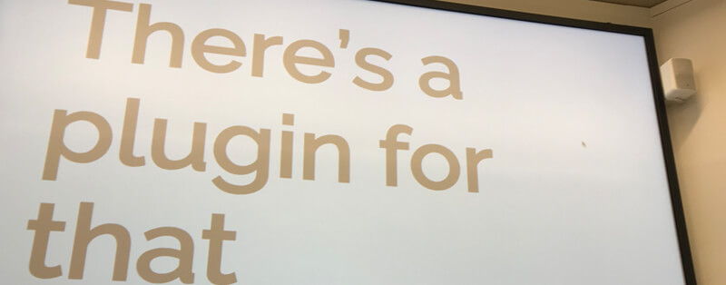 WordCamp Manchester 2018 blog plugin WordPress Training Newcastle There is a Plugin for every situation