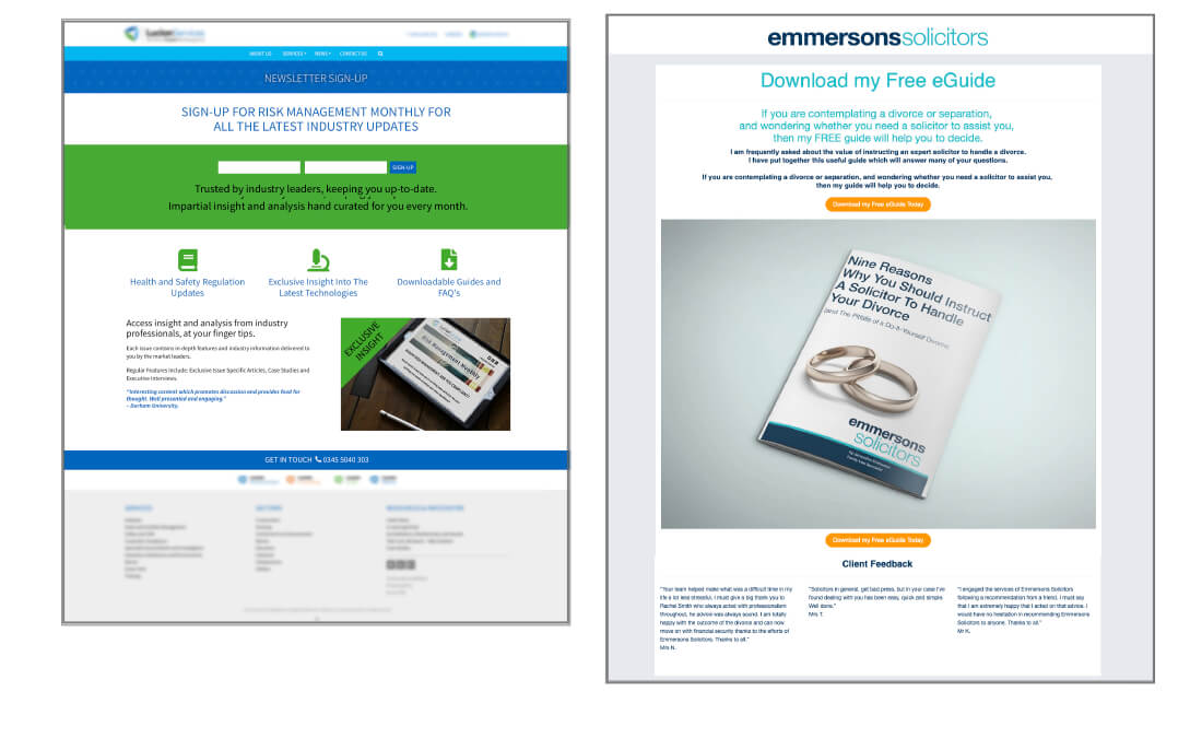 What is a WordPress Landing Page and Why Create One - examples 2 What is a WordPress Landing Page and Why Create One - examples 2