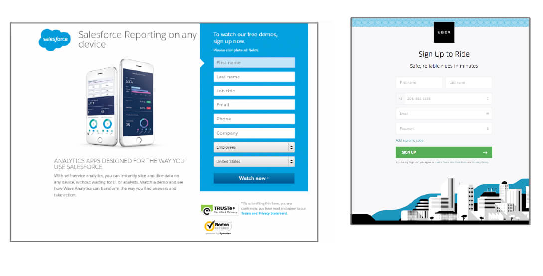 What is a WordPress Landing Page and Why Create One - examples 3 What is a WordPress Landing Page and Why Create One